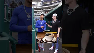 How much CAFFEINE do Dodgers players drink?⚡️☕️🤯#shorts