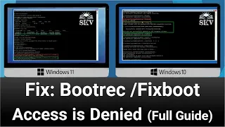 2 Ways to Fix "Fixboot Access is Denied" During Boot Configuration in Windows 10/11(Full Guide)