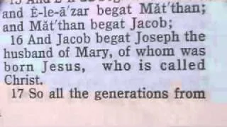 804 Matthew 1 Luke 3 Chronological Bible (Geneologies)