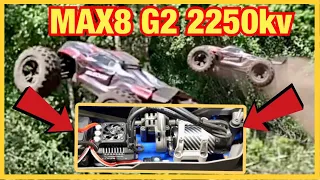 Hobbywing Max8 G2 2250kv in Traxxas Sledge