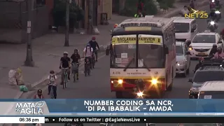 Number coding sa NCR, di pa ibabalik  -- MMDA