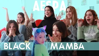 aespa (에스파) - 'Black Mamba' MV | Spanish college students REACTION (ENG SUB)