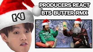 PRODUCERS REACT - BTS Butter Holiday Remix Dance Practice Reaction