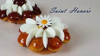 Tarte Saint Honoré recipe / Dalgona /  Perfect Choux Pastry  / Caramel / Crispy & Soft