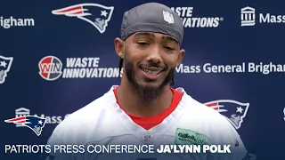 Ja'Lynn Polk: "Excited to be around this group." | New England Patriots Press Conference