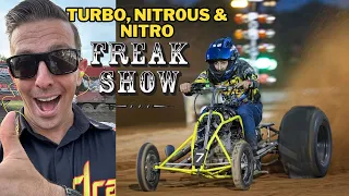 Dirt Drag Racing FREAK SHOW with Power Adders!