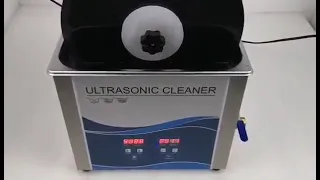 How to test the ultrasonic cleaner? 6.5 L machine, vinyl record,  cleaning test