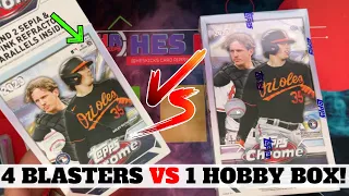 Retail vs Hobby! 2023 Topps Chrome Baseball Blasters vs Hobby Box