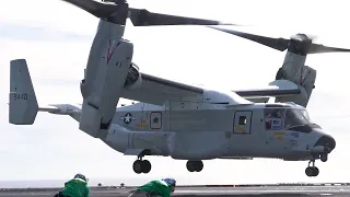 First CMV-22B Osprey Carrier Refuel