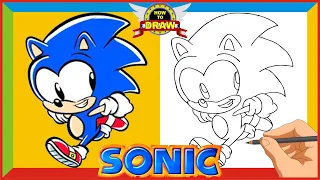 How to draw Baby SONIC The Hedgehog 2020 | game sega nintendo playstation xbox