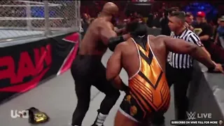 Big E vs. Bobby Lashley Steel Cage Match WWE Championship Match (1/3) - WWE Raw Full Match 9/27/21