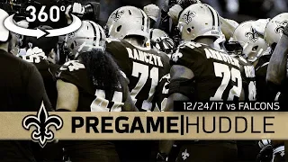 Go Inside Drew Brees' Pregame Huddle: Saints vs Falcons - 12/24/17