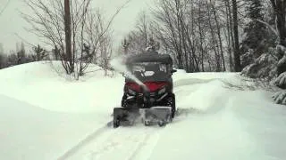 CF Moto Snyper 600 snow-blowing