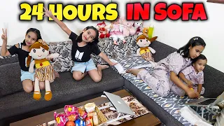 living in sofa for 24 hours challenge || PART-2 || #LearnWithPari