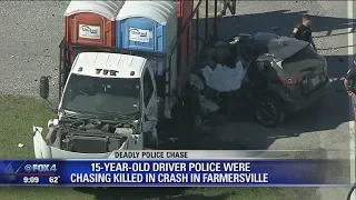 15yr old driver dies during police chase crash