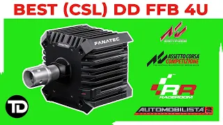 How To Find The BEST FFB Settings For Your Fanatec CSL DD Direct Drive Wheel