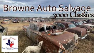 Browne Auto Salvage, 3000+ Classic Cars Trucks 1930's-90's, Barn Finds and Field Finds