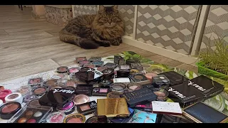 МОИ ТЕНИ ДЛЯ ВЕК 😵🙈luxvisage, latoage,catrice, essence,farres,l'oreal и др😋1 часть / однушки