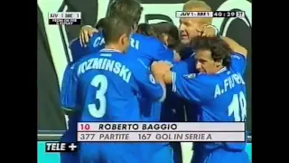 BAGGIO - against juventus 2001