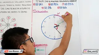 CRONOMETRÍA | PROBLEMA CON RELOJ | RAZONAMIENTO MATEMÁTICO