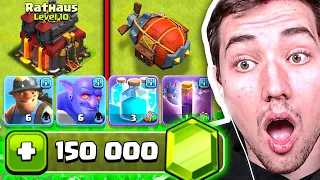 RATHAUS 10 ALLE TRUPPEN FREISCHALTEN! 😱 2500€ Clash of Clans Account