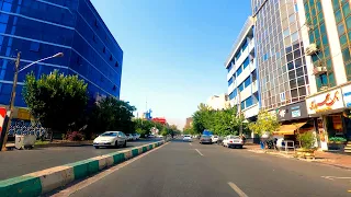 TEHRAN 2021, Sohrevardi Street, 4K 60fps July 2021 | تهران، خیابان سهروردی (خیابان فرح)