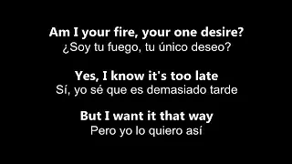 ♥ I Want It That Way ♥ Yo Lo Quiero Así ~ por Backstreet Boys - Letra en inglés y español