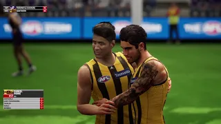 AFL Fremantle V Hawthorn R4 2021 AFL evolution 2