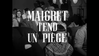 Maigret tend un piège (1957) - Bande annonce d'époque HD