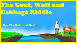 The goat, wolf and cabbage riddle. Brain teasers mind tricks