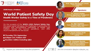 World Patient Safety Day: Health Worker Safety in a Time of Pandemics