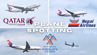 Plane spotting arriving aircraft’s for Tribhuvan International Airport | Nepal Airlines, Qatar, Yeti