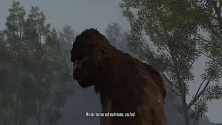 Bigfoot Surprises John - Red Dead Redemption 2