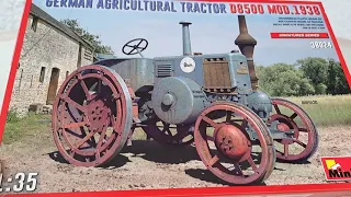 Lanz Bulldog review , german agricultural tractor D8500 MOD.1938 MiniArt (kit N° 38024)