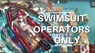 Arknights Dossoles Anni 10 - I cleared the Beach Anni with only Beach Operators because why not