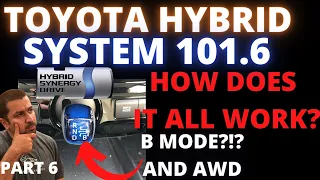 How Toyota Hybrid System Work Part 6 B Mode and Hybrid AWD