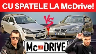 Cu SPATELE prin McDrive BMW vs OPEL- CHALLENGE