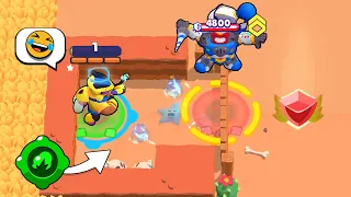 OP GADGET TRAP NOOB in SOLO SHOWDOWN CHALLENGE❗ Brawl Stars Funny Moments, Wins, Fails, Glitch ep873