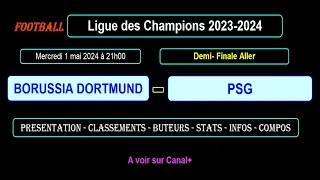 BORUSSIA DORTMUND - PSG: PREDICTIONS AND STATS - Semi-Final First Leg - Champions League 2023-2024