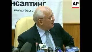 RUSSIA: MIKHAIL GORBACHEV PRESS CONFERENCE