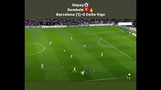 Dembele skills and assist vs Celta vigo