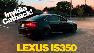 LOUD Lexus IS350 Invidia Catback Takeoff (Midpipe + Axleback)