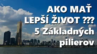 AKO MAŤ LEPŠÍ ŽIVOT - 5 Pilierov Zdravého, Šťastného a Úspešného života