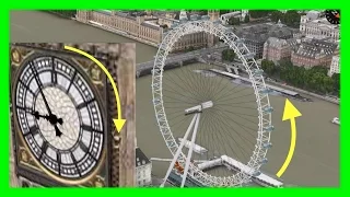 London Eye & Big Ben's Clock now Animated on Apple Maps 3D Flyovers on iOS & Mac OSX