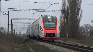 #1 Испытания дизель-поезда ДПКр-3-001 на перегоне Новомосковск-Днепровский - Баловка / DPKr3-001 DMU