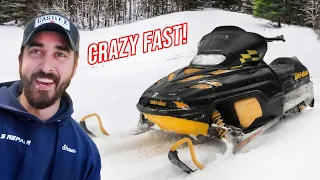 SKI DOO MXZ 700 FIRST RIDE !! (My Favorite Snowmobile)