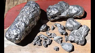 Making Shiny SILVER NUGGETS in a Rock Tumbler