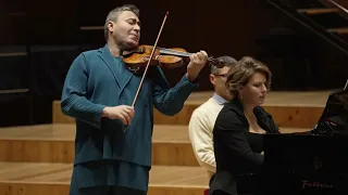 J.S.Bach Sonata #1 BWV 1014 for violin and cembalo performed by  Maxim Vengerov  Polina Osetinskaya