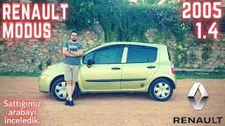 Minik MPV | Renault Modus 2005 | Sattığımız arabayı inceledik | Test + Muhabbet | 1.4 97 bg 127nm |