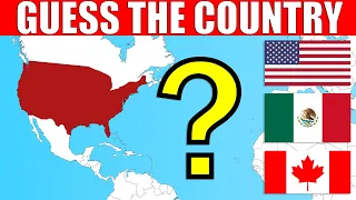 Guess The Country on The Map – AMERICAS | Geography Quiz Challenge